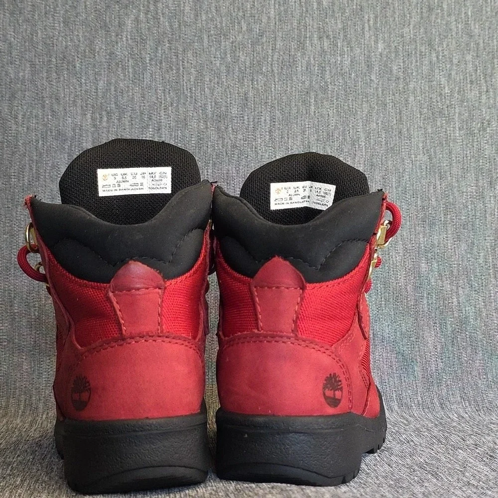 Timberland Toddlers Size‎ 9 Retro Red Lace Up